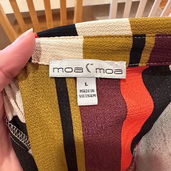 💜 5 for $25 or 3 for $18 Moa Moa striped long sleeve button down shirt - Picture 6 of 7